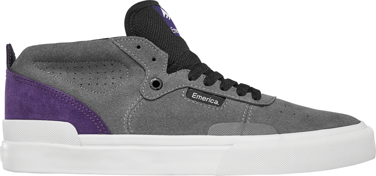 Emerica Mens Pillar Grey Purple Shoes
