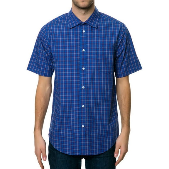 Emerica. Mens The Backswitch Button Up Shirt, Blue, X-Large