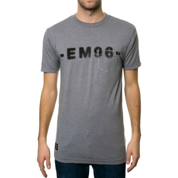Emerica. Mens The Em1996 Pocket Graphic T-Shirt, Grey, Medium