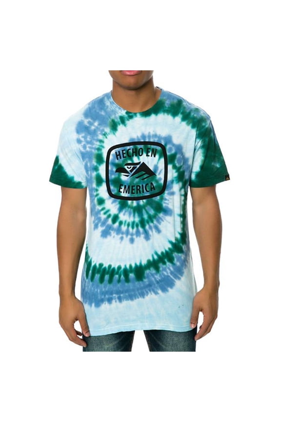 . Mens The Hecho En Dye Graphic T-Shirt, Blue, Small