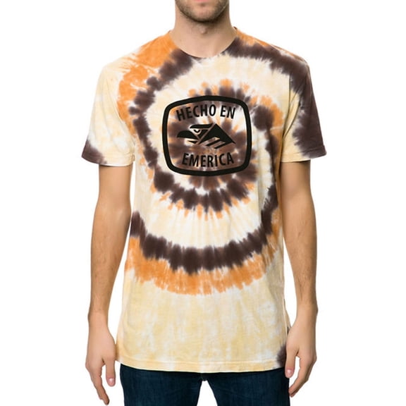 Emerica. Mens The Hecho En Dye Graphic T-Shirt, White, Medium