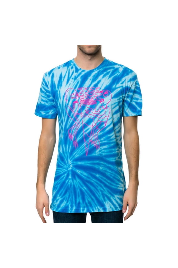 . Mens The Toy Machine Dye Graphic T-Shirt, Blue, Small