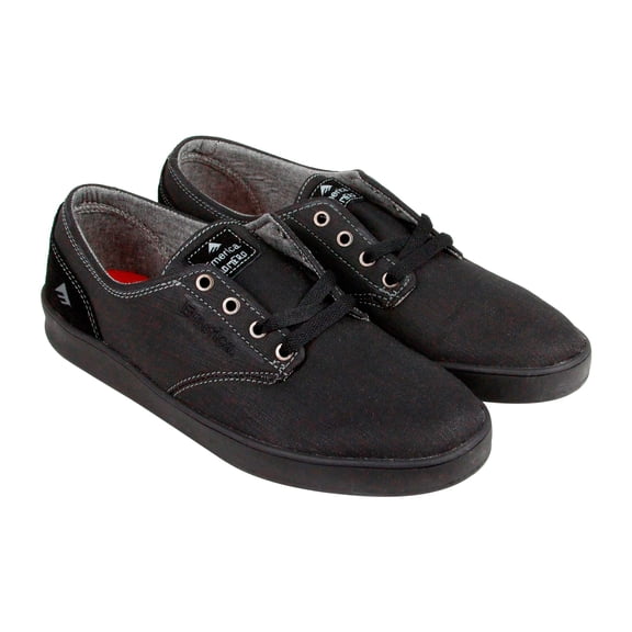 Emerica The Romero Laced Mens Black Suede Lace Up Sneakers Shoes