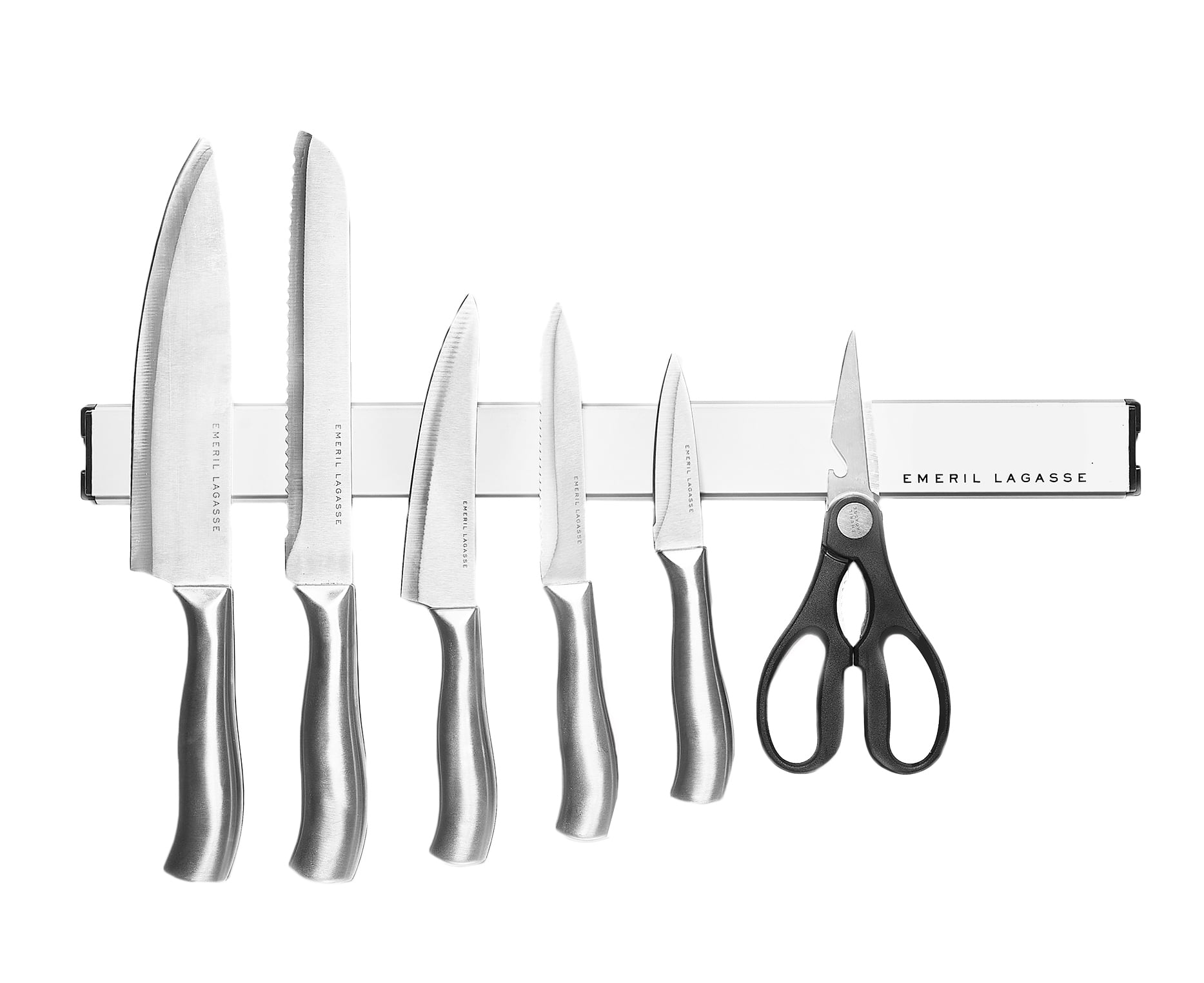 Emeril Lagasse 6 Piece Stainless Steel Knife Block Set 4 Knives