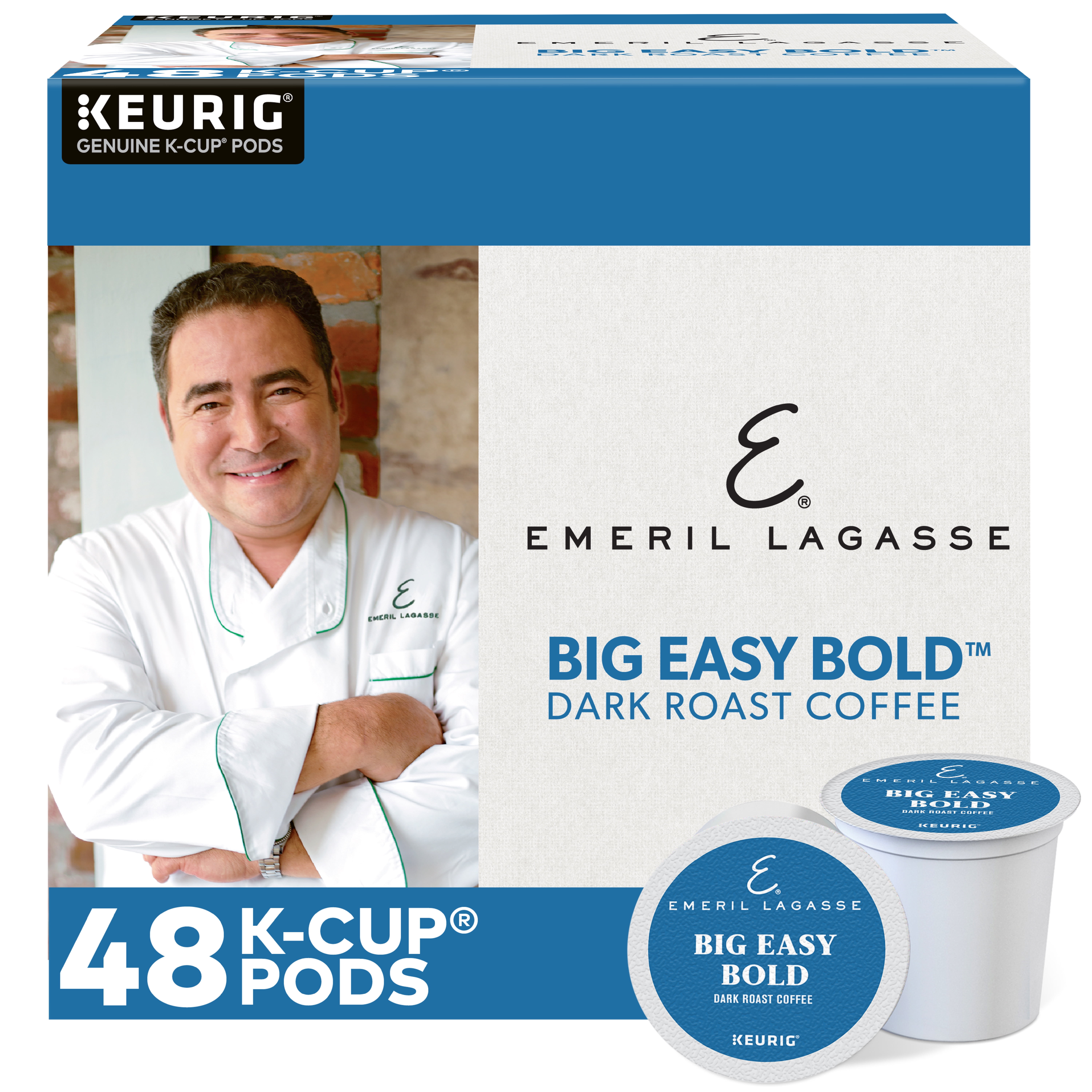 Emeril's, Single-Serve K-Cup Pods, 48 Count, Dark Roast Coffee - Walmart.com