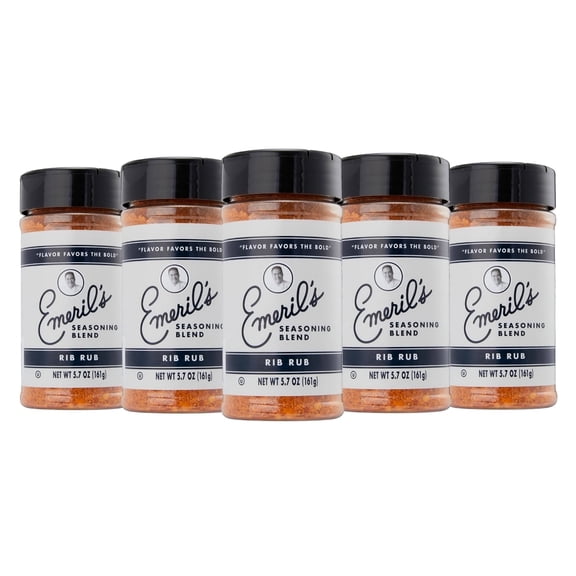 Emeril Lagasse 5 Oz, 6-Pack Rib Rub Best Seasonings and Spices for Cooking (6PK - Rib Rub)