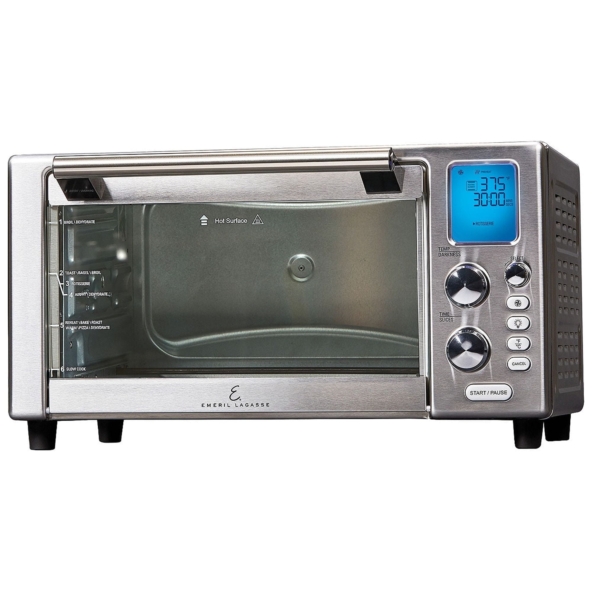 Aria 30 Qt. Touchscreen Toaster Oven with Recipe Book, Brushed Stainless  Steel