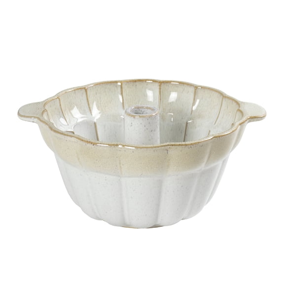 Emeril Lagasse Fluted Cake Pan Stoneware 9.5 in – Pound Cake Baking Pan, Perfect for Baking Delicious Cakes!