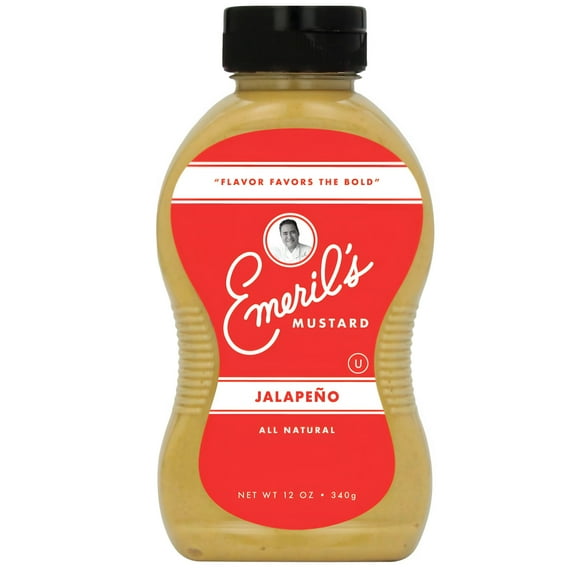 Emeril Lagasse Gourmet Mustard - Dijon, Jalapeño & Smooth honey- 12 oz Premium All Natural Mustard Sauce