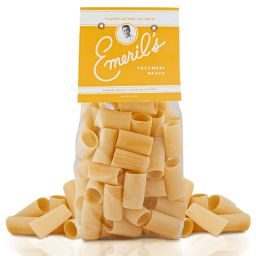 Emeril Lagasse Italian Prime Organic Pasta from Italy Made from Grain of Durum Wheat Semolina Pasta, Family Meals Healthy Pasta Noodles Spaghetti (Paccheri)