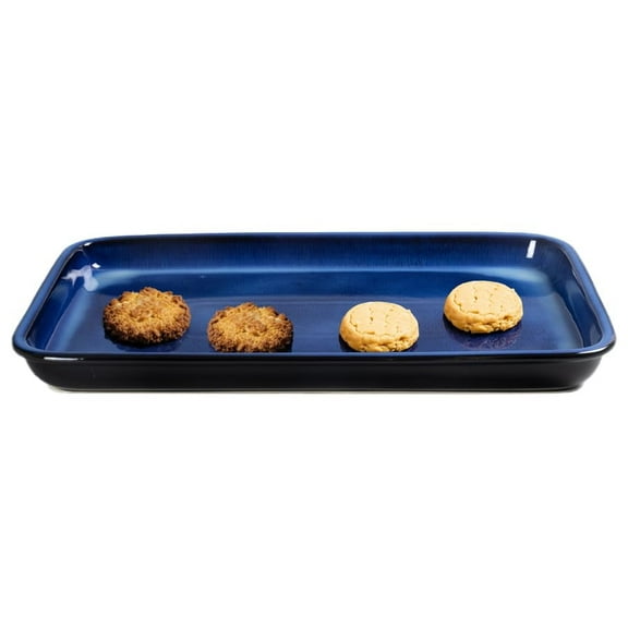 Emeril Lagasse Large Stoneware Baking Sheet – Non Stick Stoneware Cookie Sheet & Baking Tray, Oven Safe Baking Trays for Oven, Ceramic Sheet Pan, 15.75"