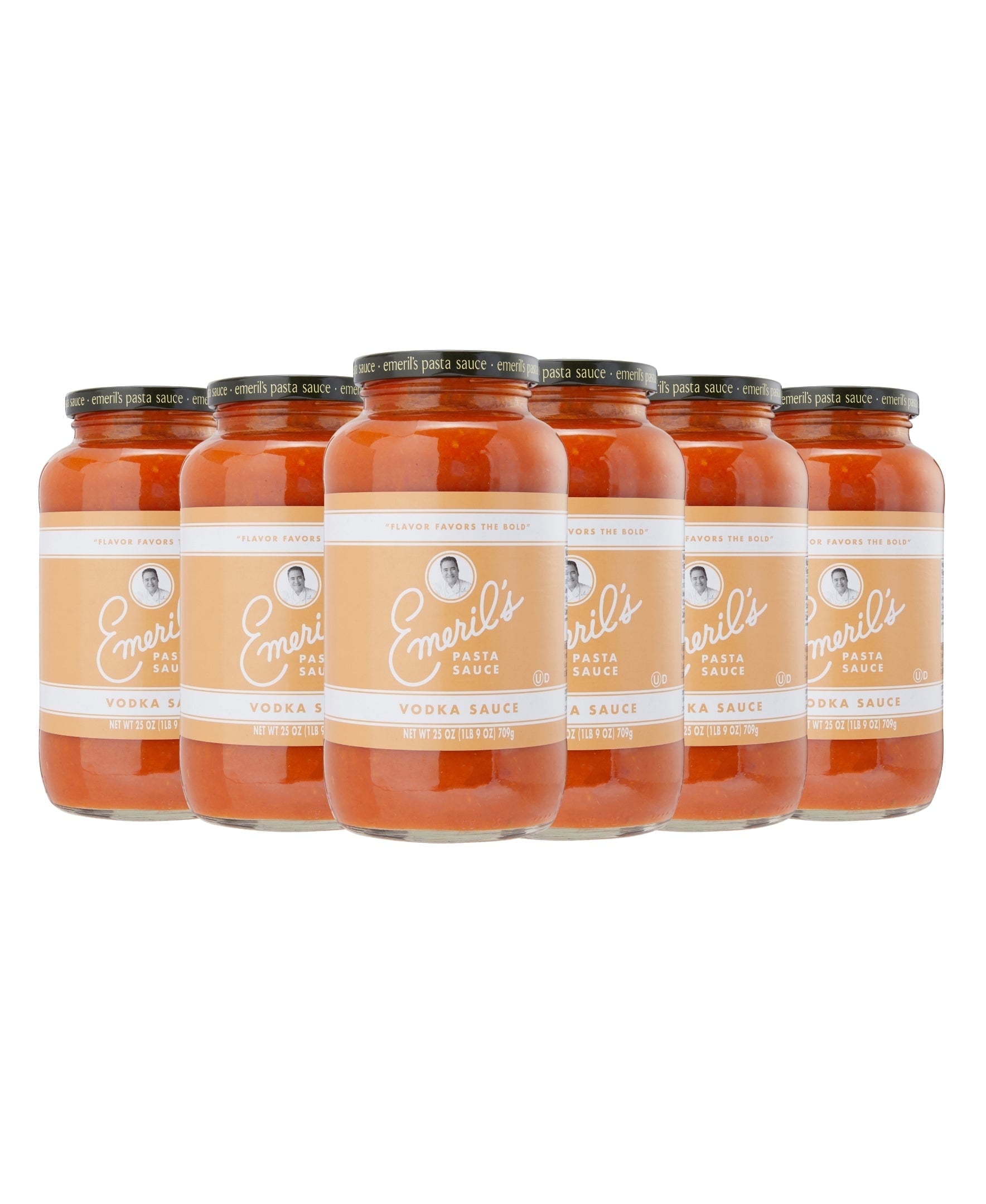 Emeril Lagasse Pasta Sauce Jar 25 Oz Gourmet Pasta Sauces : Vodka Sauce Best for Homemade Pasta, Low Carb Pasta Sauce & Healthy Spaghetti Sauce (6-PK-VODKA)