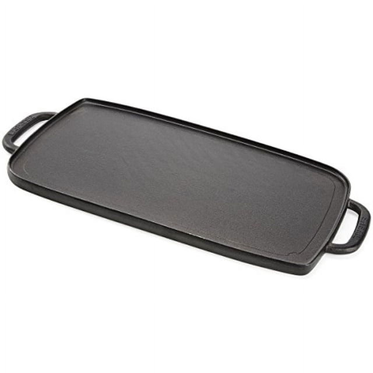 Double Burner Reversible Grill and Griddle Pan