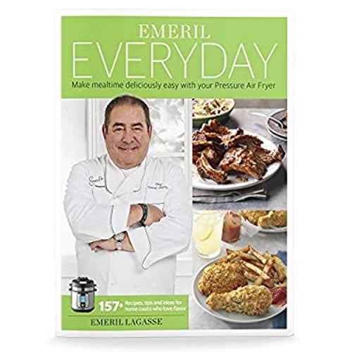 Pre-Owned Emeril Lagasse Pressure Cooker & Air Fryer Cookbook with 157+ Quick and Easy Recipes | Air Fry, Slow Cook, Pressure Cooker Recipes & More | Emeril Everyday Collection (Paperback), English