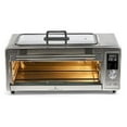 thumbnail image 1 of Emeril Power Grill 360, 6-in-1 Countertop Convection Toaster Oven with Top Indoor Grill, Air Fry, Roast, Toast, Bake, Dehydrate, Glass Lid, Stainless Steel, 1 of 2