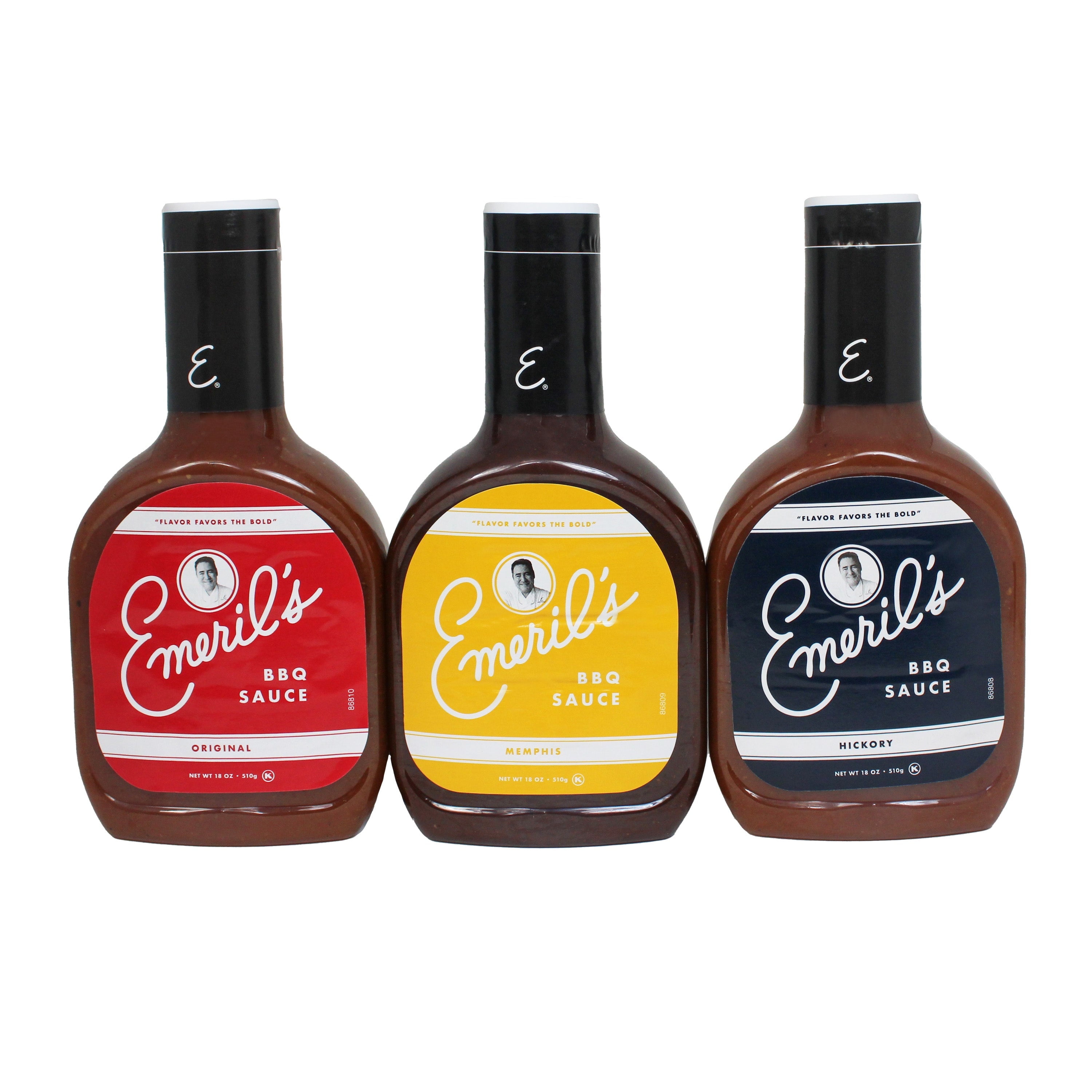 Emeril's BBQ Sauces Variety Pack Hickory, Memphis, and Original Sauce