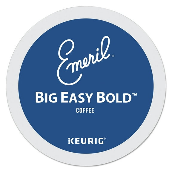 Emeril Big Easy Bold Coffee Keurig Single-Serve K-Cup Pods, Dark Roast, 24 Pods Per Pack, Case Of 4 Packs