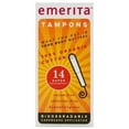 thumbnail image 1 of Emerita 100% Organic Cotton Tampons, Super, 14 Ct, 1 of 2