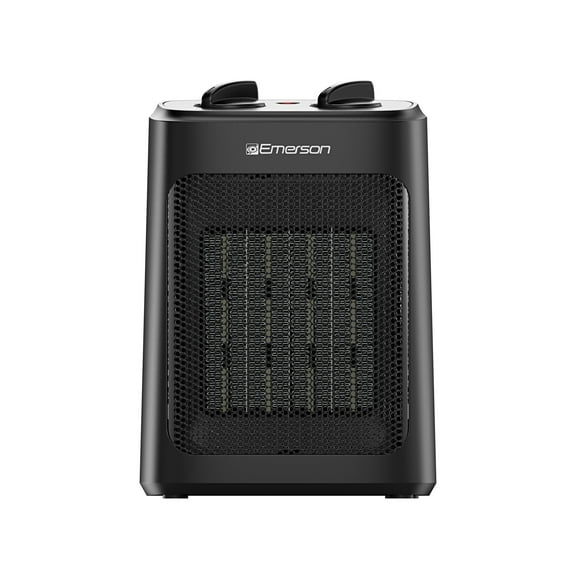 Emerson 1500W Electric Space Heater with Thermostat, PTC Ceramic Fast Heating, and Heating/Fan Modes, For Indoor Use, SH1501