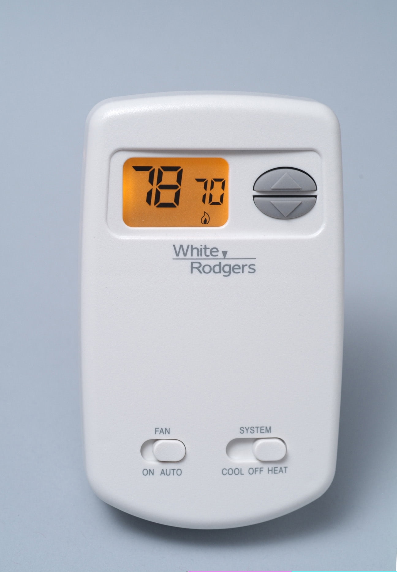 White Digital Non-Programmable Single Stage Thermostat with Touchscreen