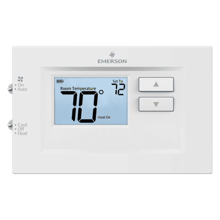 Emerson - 70 Series, Non-Programmable, Single Stage (1H/1C) Thermostat - White