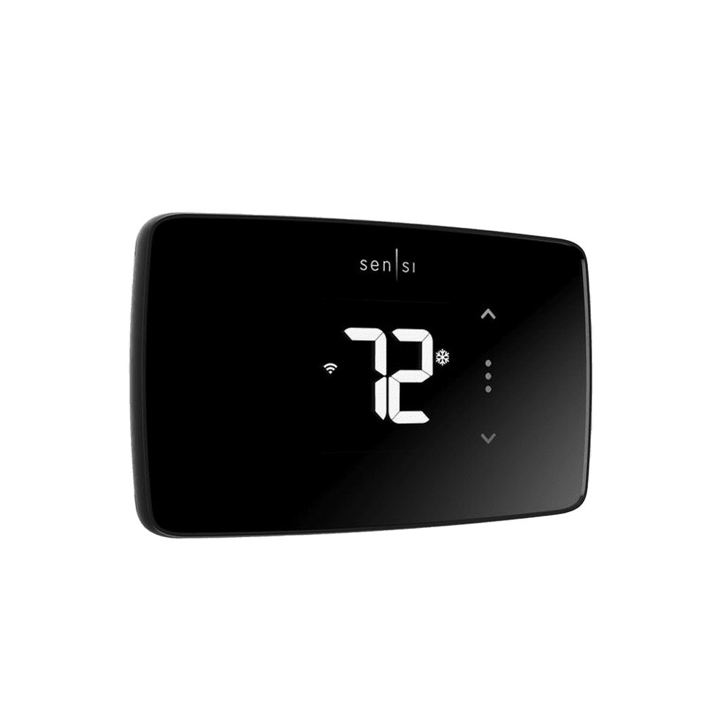 Black Sensi Lite Smart Thermostat with Glass Display