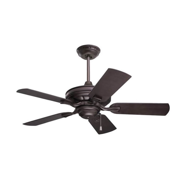 Emerson 52 Inch Indoor Outdoor 5 Blade Veranda Wet Rated Ceiling Fan, Bronze
