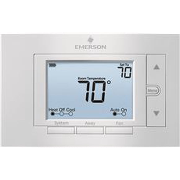 Emerson 80 Series Universal Non-Programmable Thermostat, 5 In. Display, 2 Heat / 2 Cool