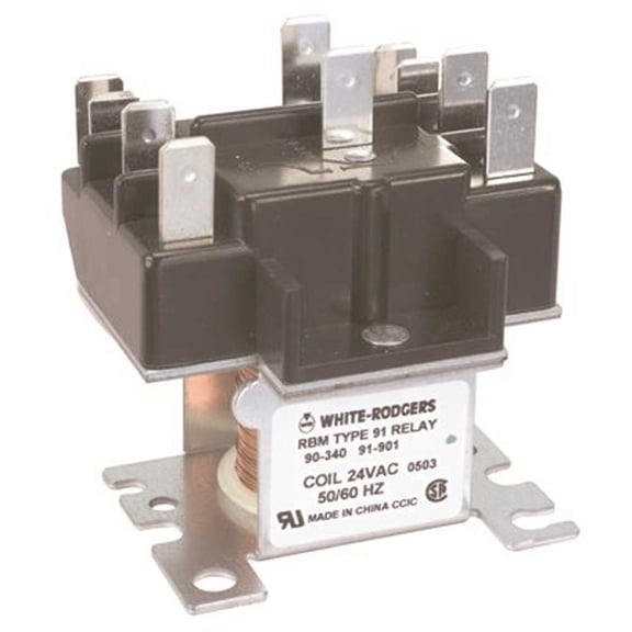 Emerson 90-341 RBM Type 91 2-Pole Switching Relay Brown