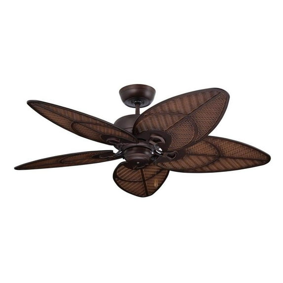 Emerson Batalie Breeze 52 Inch Home Indoor Outdoor Wet Rated Ceiling Fan, Bronze