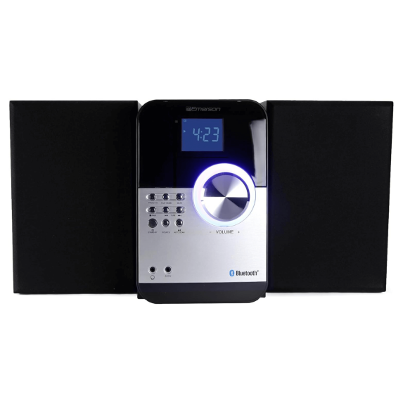 Emerson ES-4000 CD & MP3 Bluetooth® FM Radio Microsystem, Black