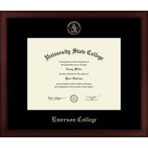 Emerson College Diploma Frame, Document Size 11" x 8.5"