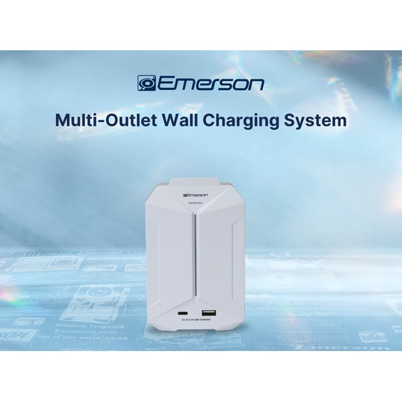 Emerson EAP-1000 6-Outlet + 2-USB Wall Charger