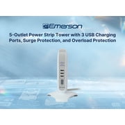 Emerson EAP-1001 5-Outlet + 3-USB Charging Tower