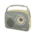 thumbnail image 1 of Emerson EAS-3002 Portable Retro Radio with Built-in Rechargable Battery, Gray, 1 of 12