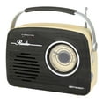 thumbnail image 1 of Emerson EAS-3002 Portable Retro Radio with Built-in Rechargable Battery, Espresso, 1 of 12
