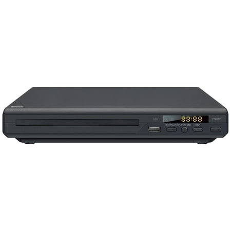 Emerson ED-8001 DVD Player, Media Player for DVD, CD, MP3 , USB Playback & Recording, Front Display & Remote – Compact Entertainment Hub for Any Room