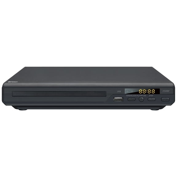 Emerson ED-8001 DVD Player, Media Player for DVD, CD, MP3 , USB Playback & Recording, Front Display & Remote Compact Entertainment Hub for Any Room