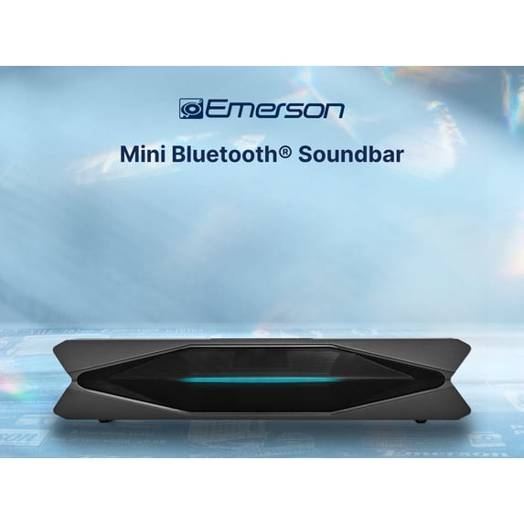 Emerson EHS-1751 Mini Bluetooth Soundbar with Multicolor Lighting
