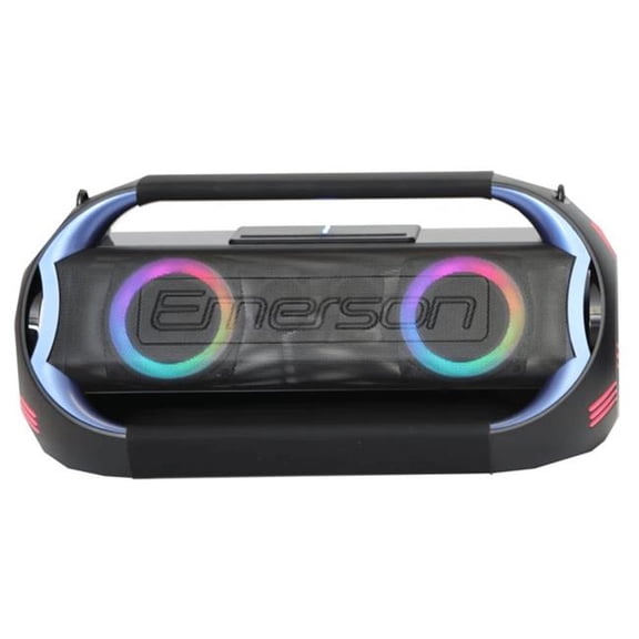 Emerson EMR-EDSP-5000-EM Triad Grip Portable Bluetooth LED Party Speaker - Black