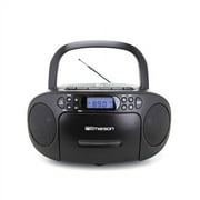 Emerson EPB-3003 Portable CD/Cassette Boombox with AM/FM Radio, Black