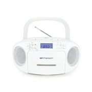Emerson EPB-3003-WHITE Portable Cd And Cassette Player