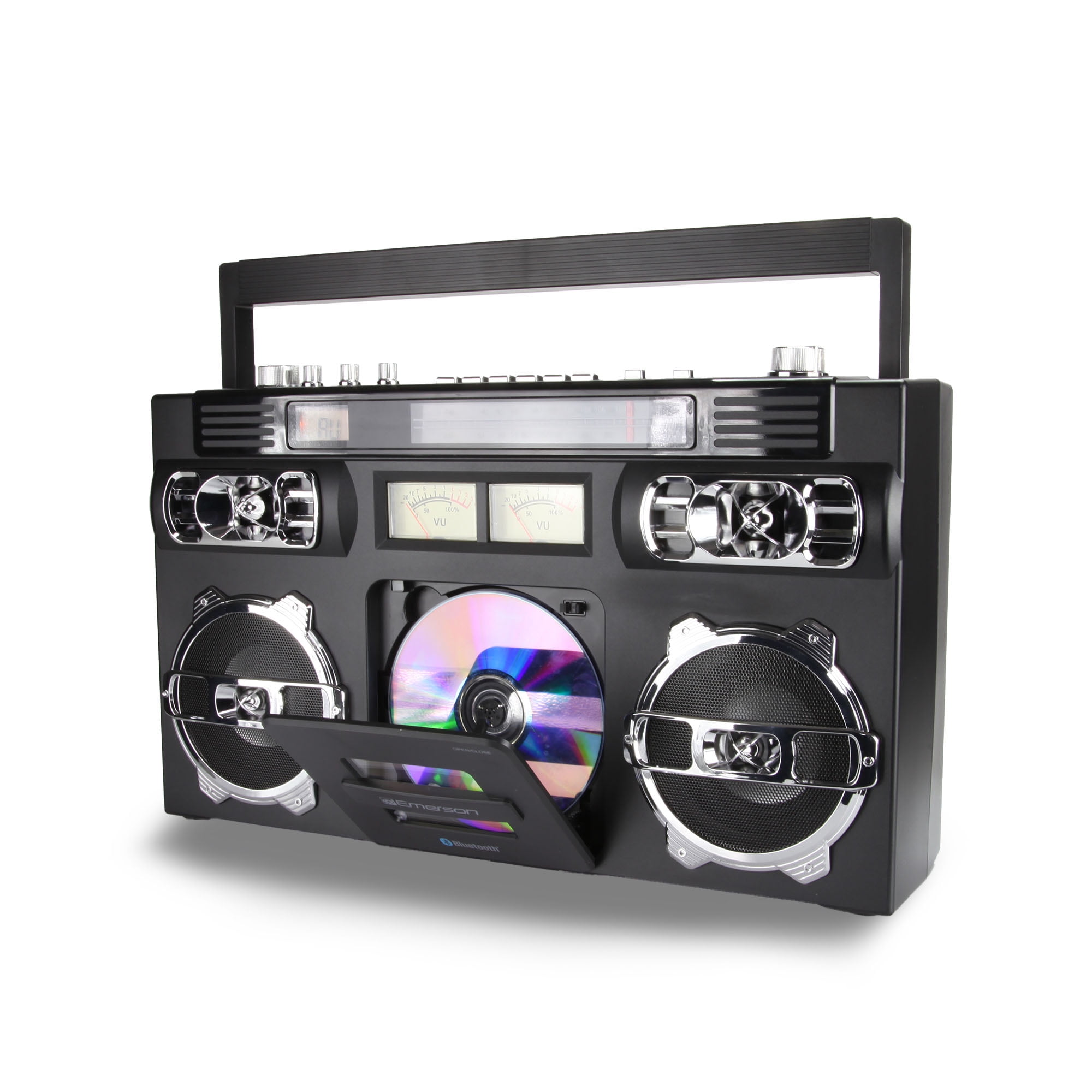 Emerson EPB-3004 Portable Retro AM/FM Radio CD Boombox with Emerson EPB-3004 Portable Retro AM/FM Radio CD Boombox with