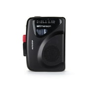 Emerson EPC-1000 Portable Cassette Player & Recorder with AM/FM Radio, Black