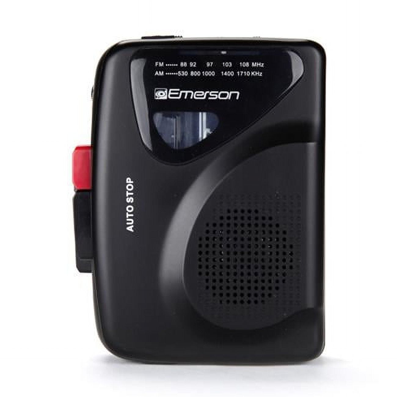 Emerson EPC-1000 Portable Cassette Player & Recorder with AM/FM Radio, Black