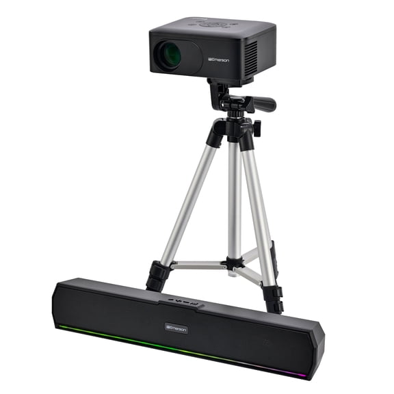 Emerson Portable 120-In. Home Theater LCD Projector Combo