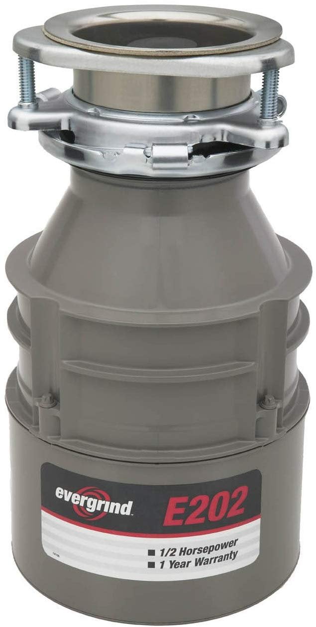 Emerson Evergrind E202 Compact Garbage Disposal Unit, 1/2