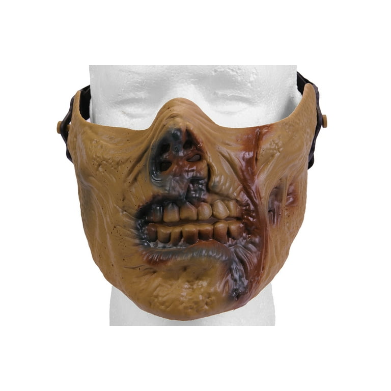 Zombie Mask Half Skull Face Mask 