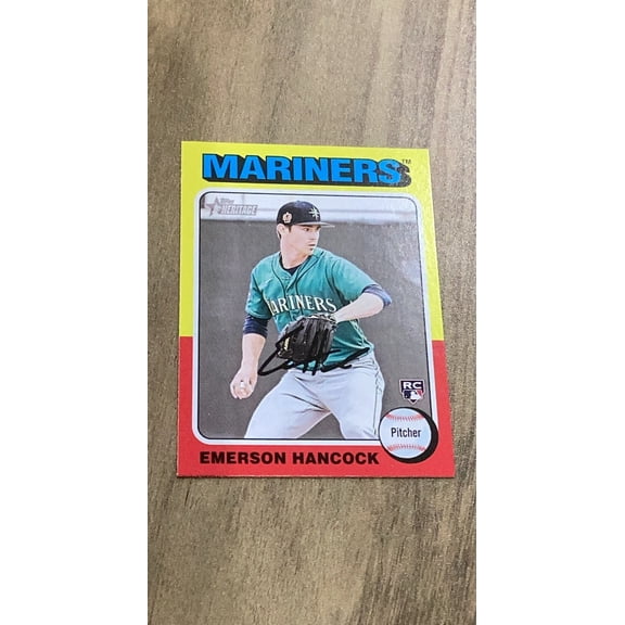 Emerson Hancock MLB Seattle Mariners 2024 Topps Heritage 320 RC Trading Card