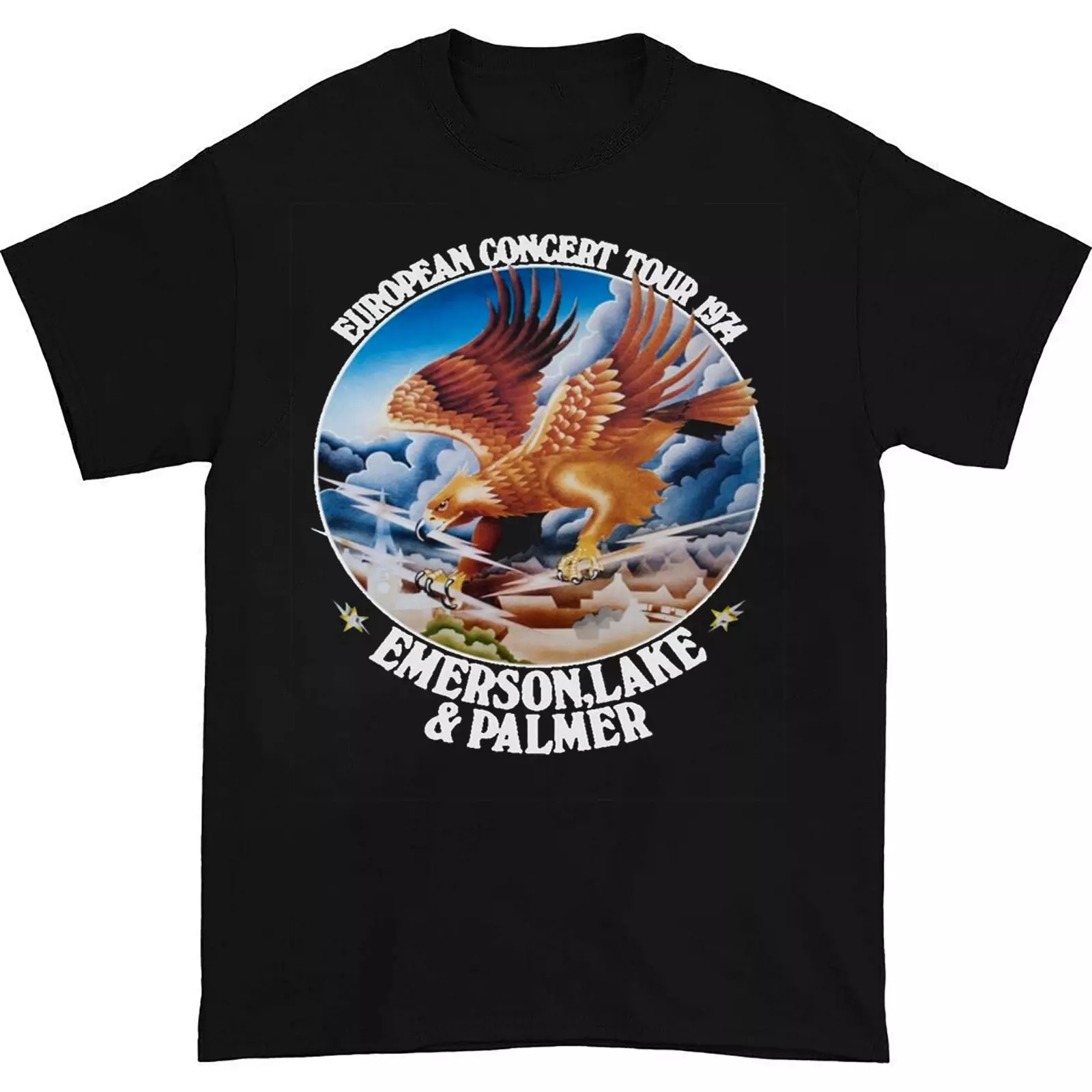 Emerson, Lake & Palmer Band Concert Tour 1974 All Size Tshirt Gc2465